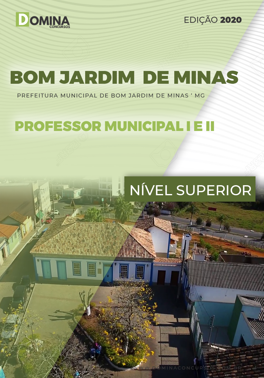 Apostila Bom Jardim Minas MG 2020 Professor Municipal I e II