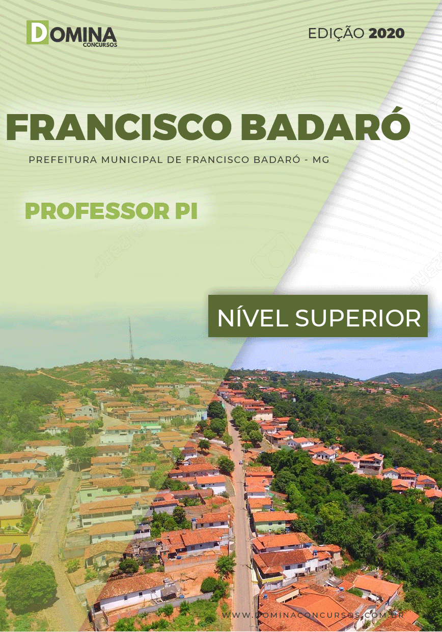 Apostila Pref Francisco Badaró MG 2021 Professor PI