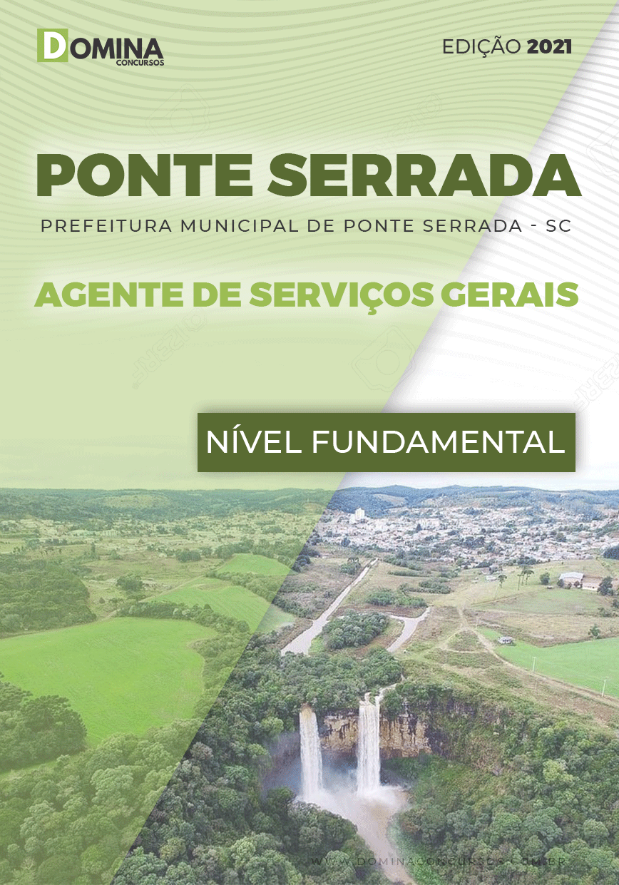 Apostila Pref Ponte Serrada SC 2021 Agente de Serviços Gerais