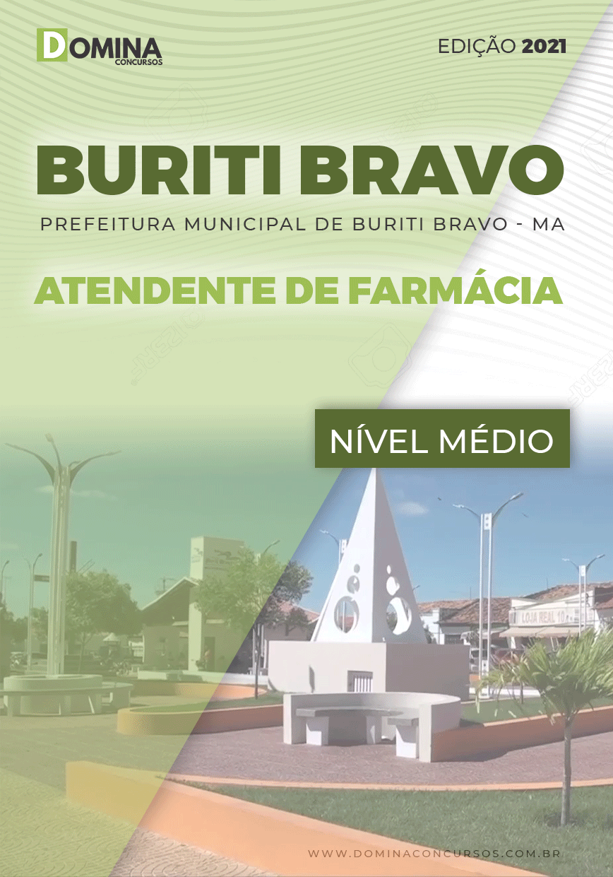 Apostila Concurso Pref Buriti Bravo MA 2021 Atendente Farmácia