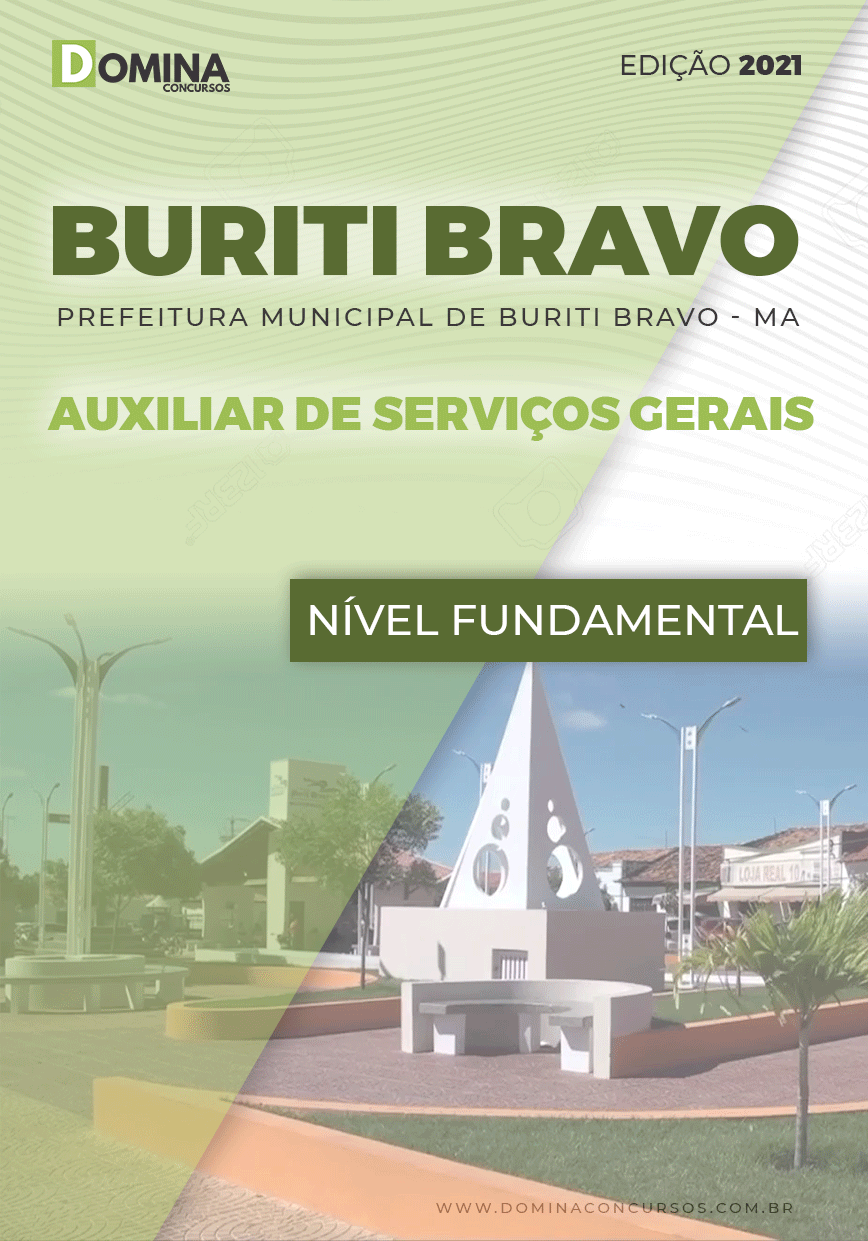 Apostila Pref Buriti Bravo MA 2021 Auxiliar de Serviços Gerais