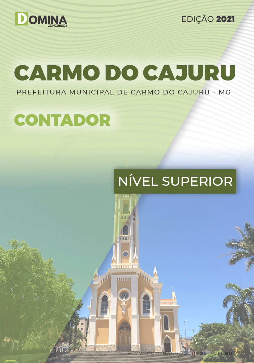 Apostila Concurso Pref Carmo Cajuru MG 2021 Contador