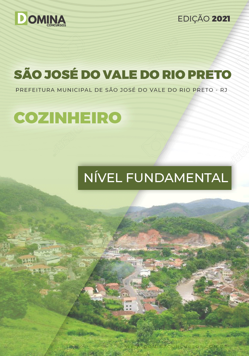 Apostila Pref São José Vale Rio Preto RJ 2021 Cozinheiro