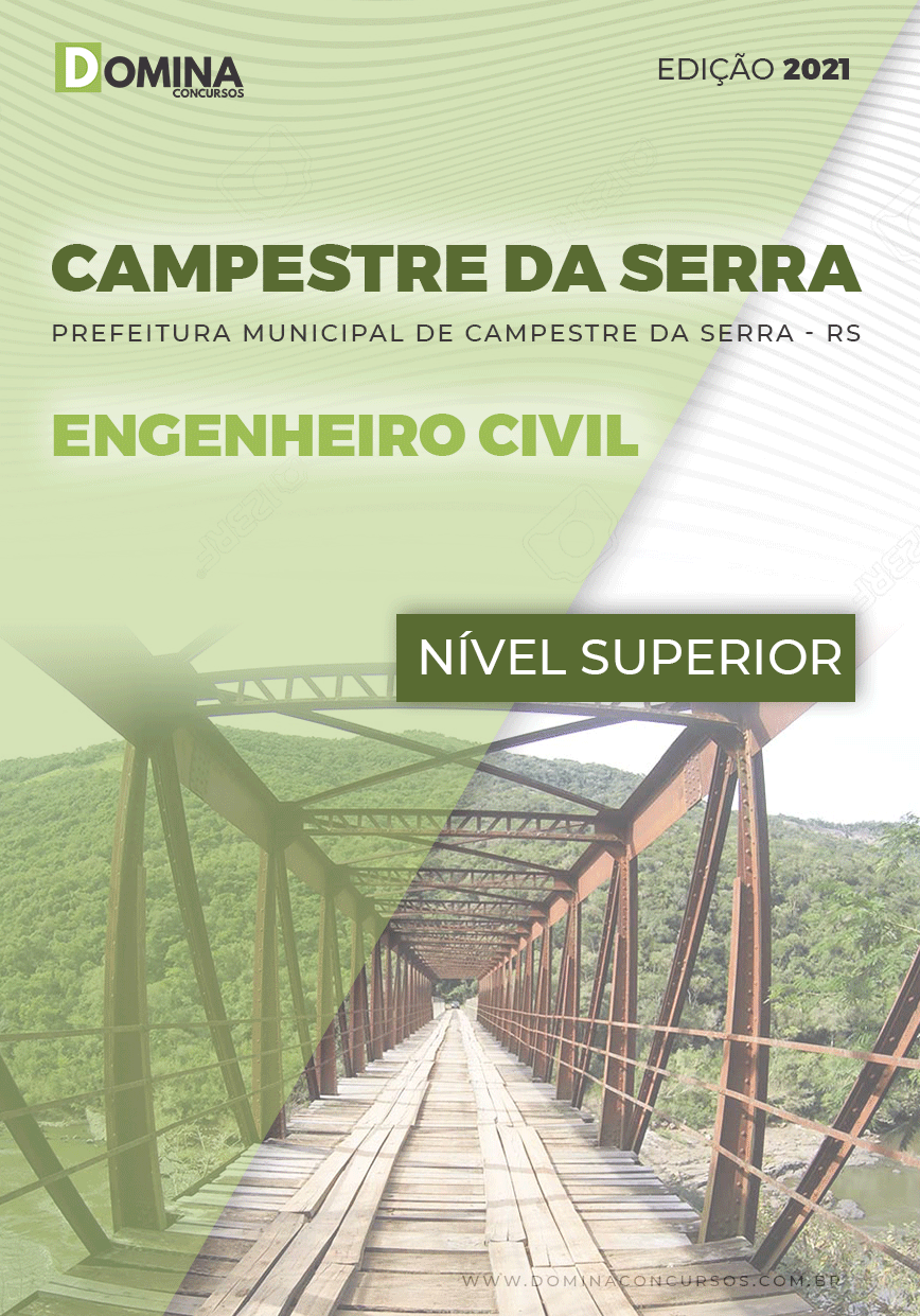 Apostila Concurso Pref Campestre Serra RS 2021 Engenheiro Civil