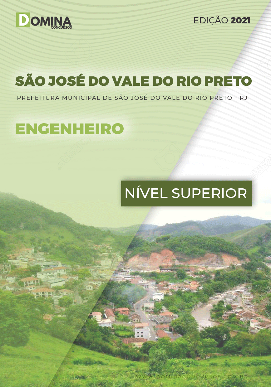 Apostila Pref São José Vale Rio Preto RJ 2021 Engenheiro
