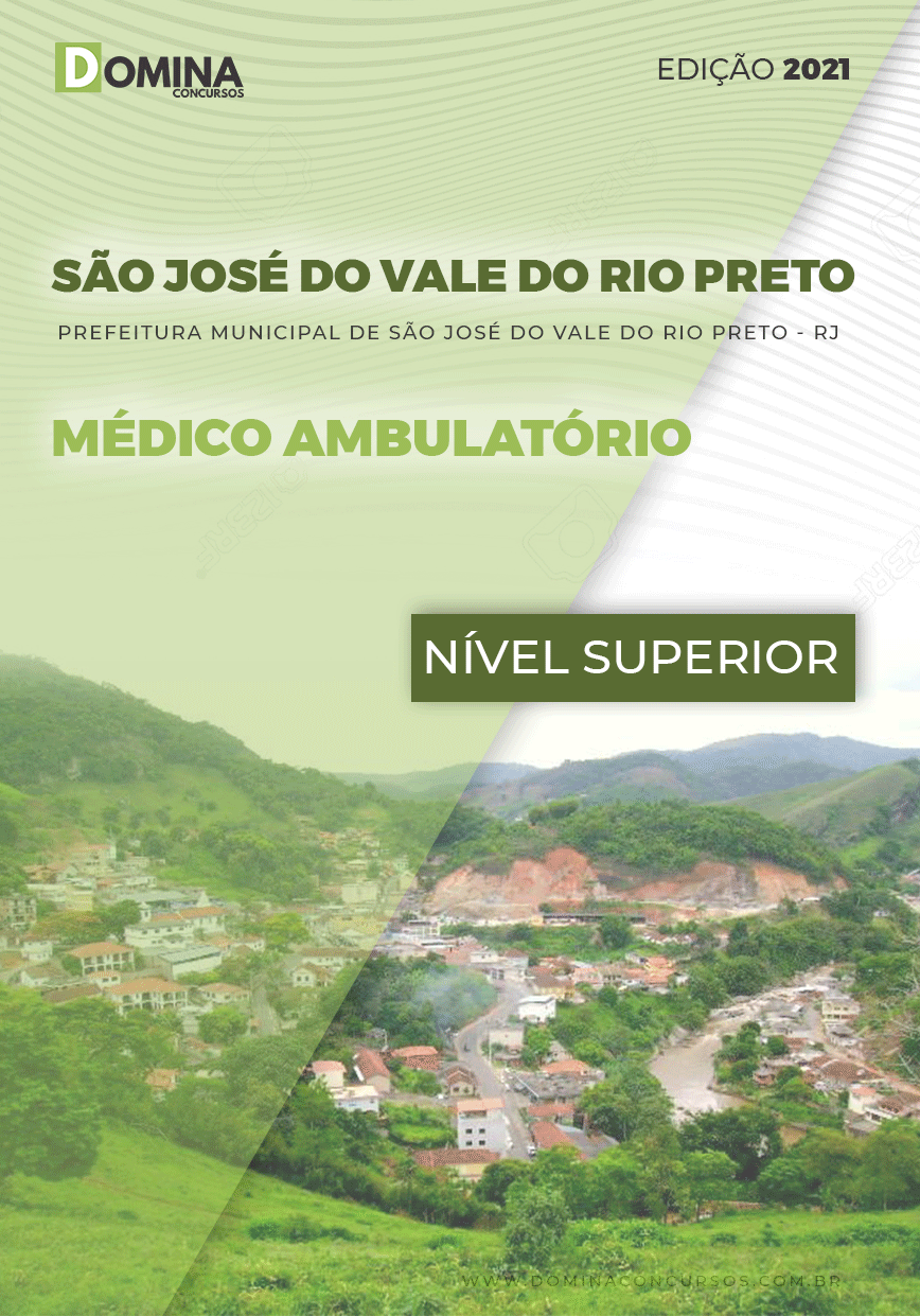 Apostila Pref São José Vale Rio Preto RJ 2021 Médico Ambulatório