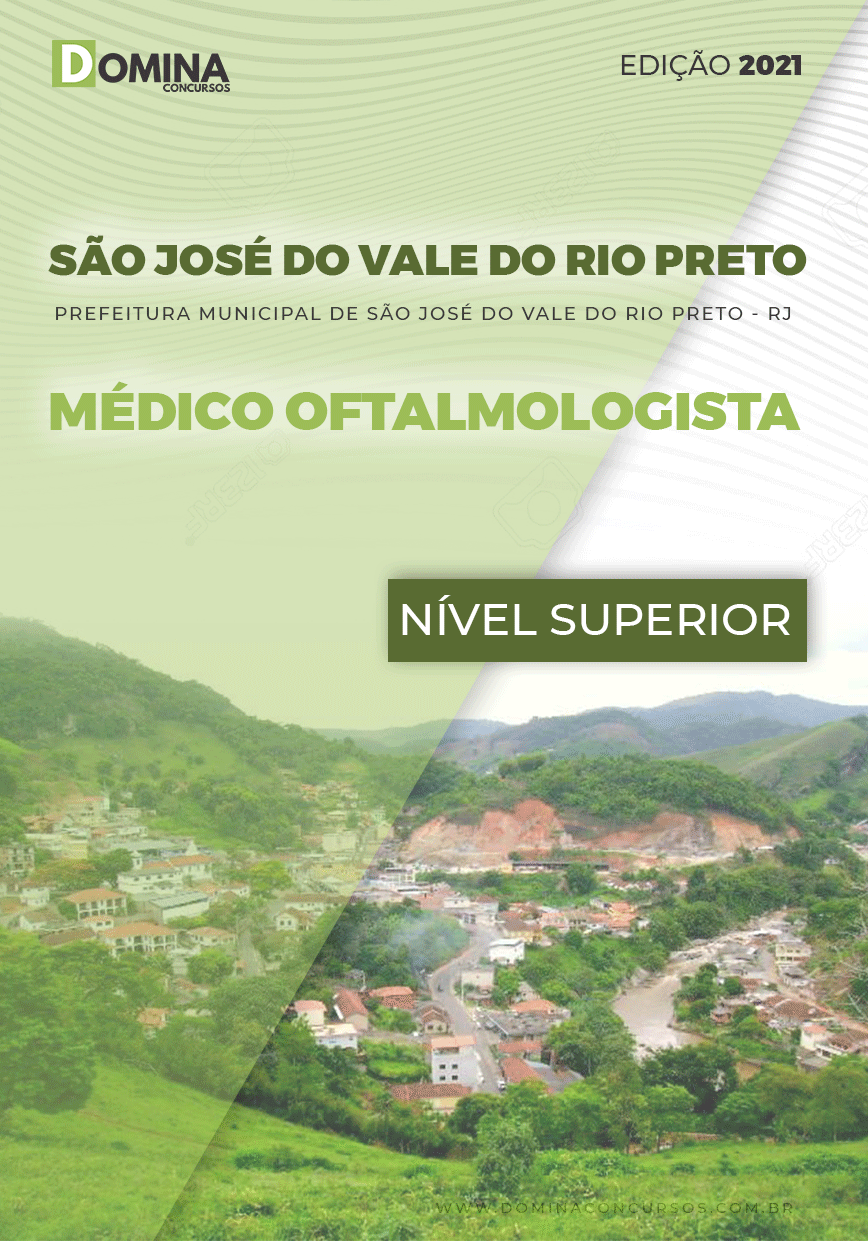 Apostila Pref São José Vale Rio Preto RJ 2021 Médico Oftalmologista
