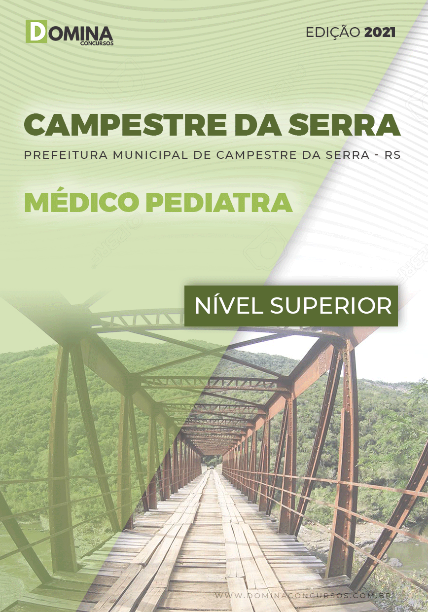 Apostila Concurso Pref Campestre Serra RS 2021 Médico Pediatra