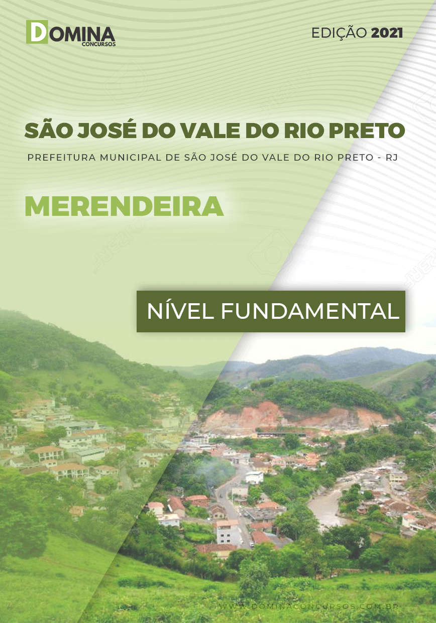 Apostila Pref São José Vale Rio Preto RJ 2021 Merendeira