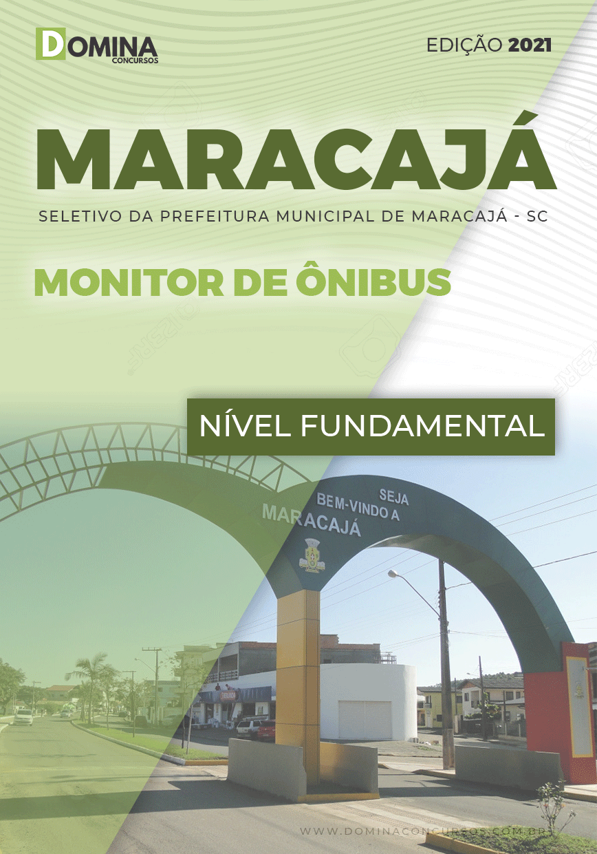 Apostila Seletivo Pref Maracajá SC 2021 Monitor de Ônibus