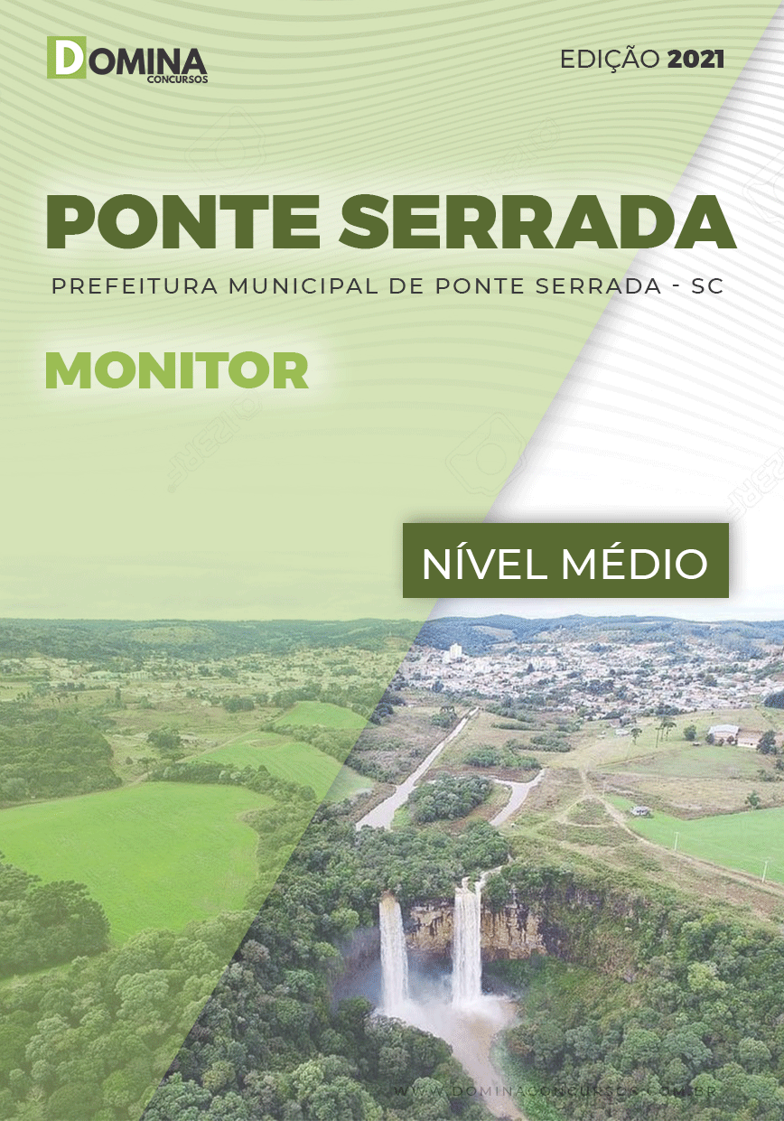Apostila Seletivo Pref Ponte Serrada SC 2021 Monitor