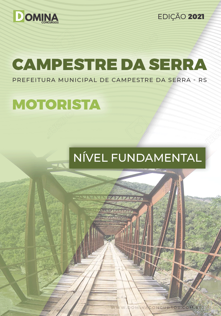 Apostila Concurso Pref Campestre Serra RS 2021 Motorista