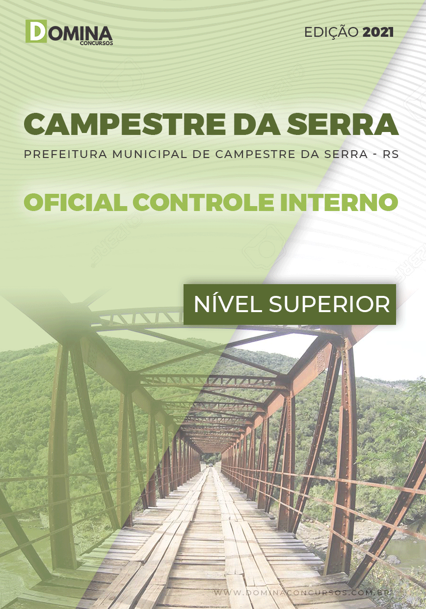 Apostila Pref Campestre Serra RS 2021 Oficial Controle Interno