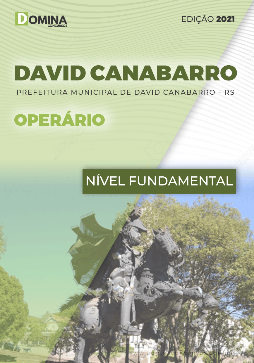 Apostila Concurso Pref David Canabarro RS 2021 Operário