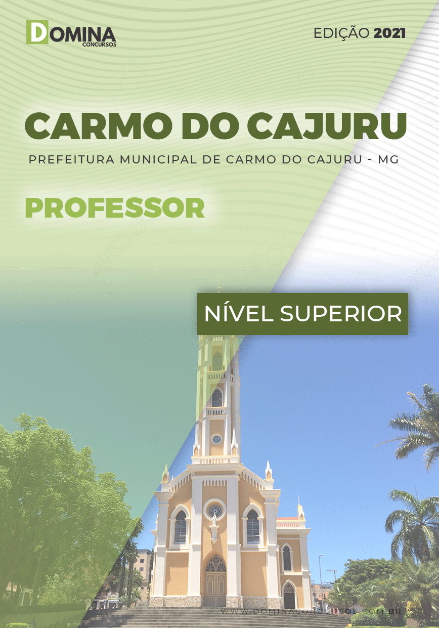 Apostila Concurso Pref Carmo Cajuru MG 2021 Professor