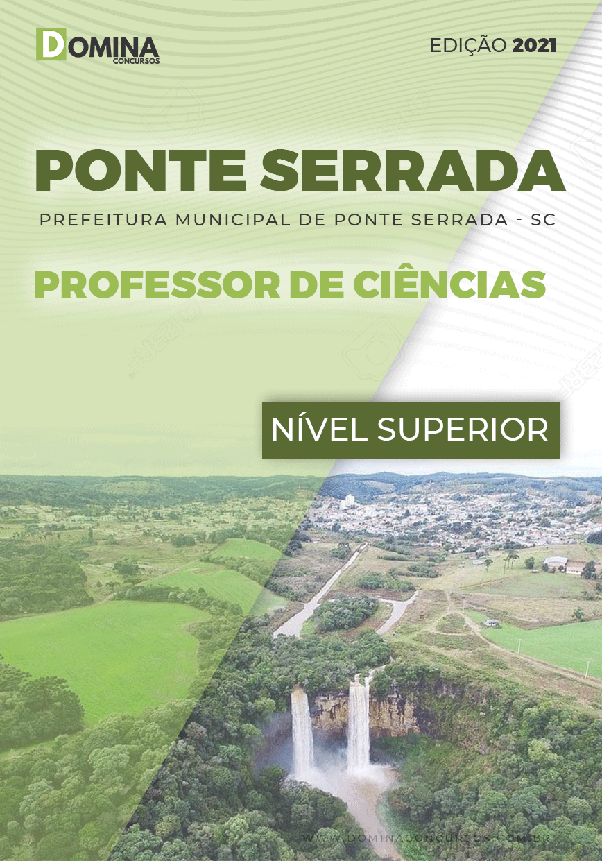Apostila Pref Ponte Serrada SC 2021 Professor de Ciências