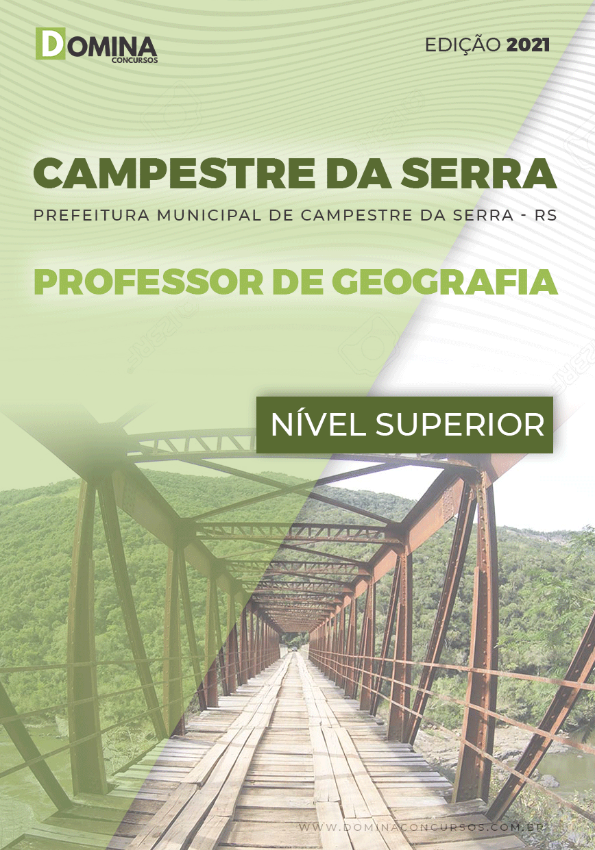 Apostila Pref Campestre Serra RS 2021 Professor de Geografia