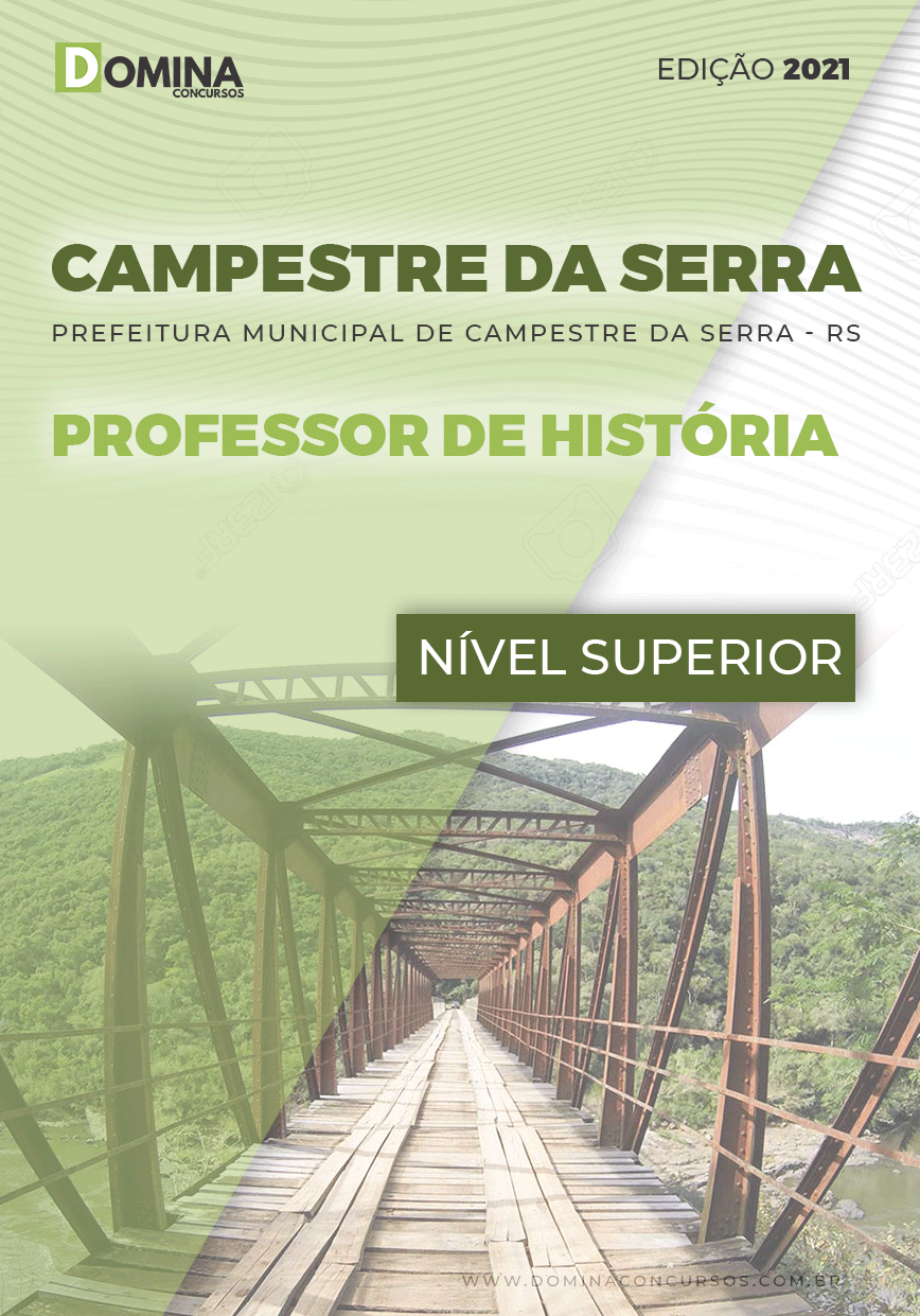 Apostila Pref Campestre Serra RS 2021 Professor de História