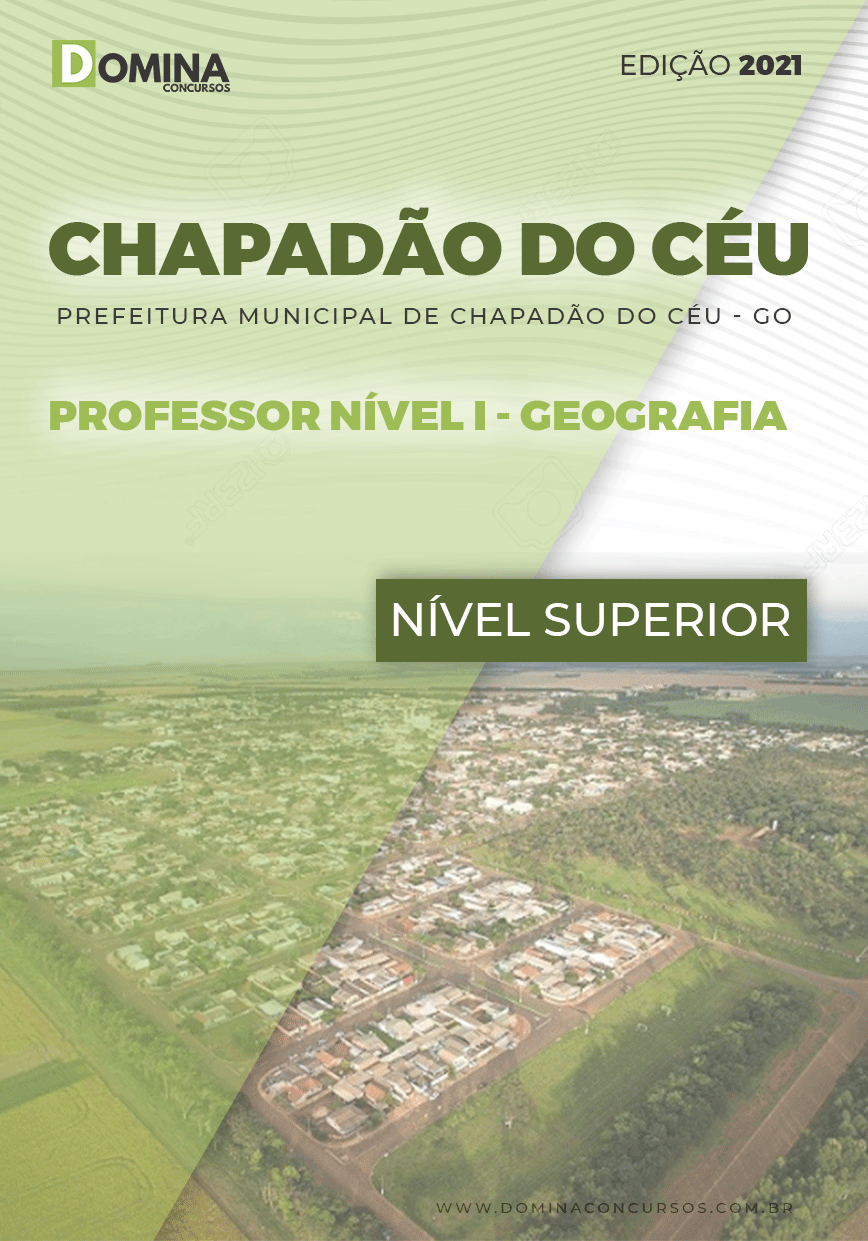 Apostila Pref Chapadão Céu GO 2021 Professor I Geografia