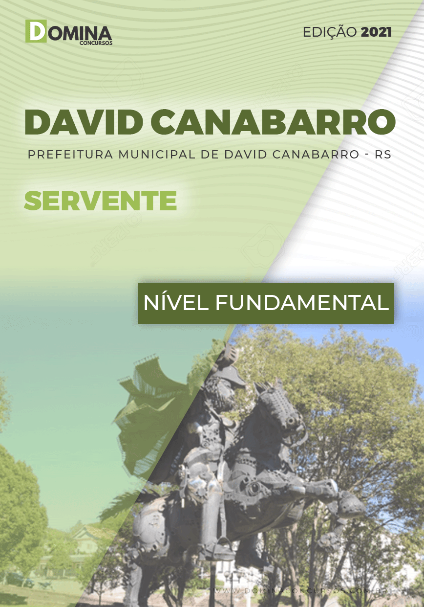 Apostila Concurso Pref David Canabarro RS 2021 Servente