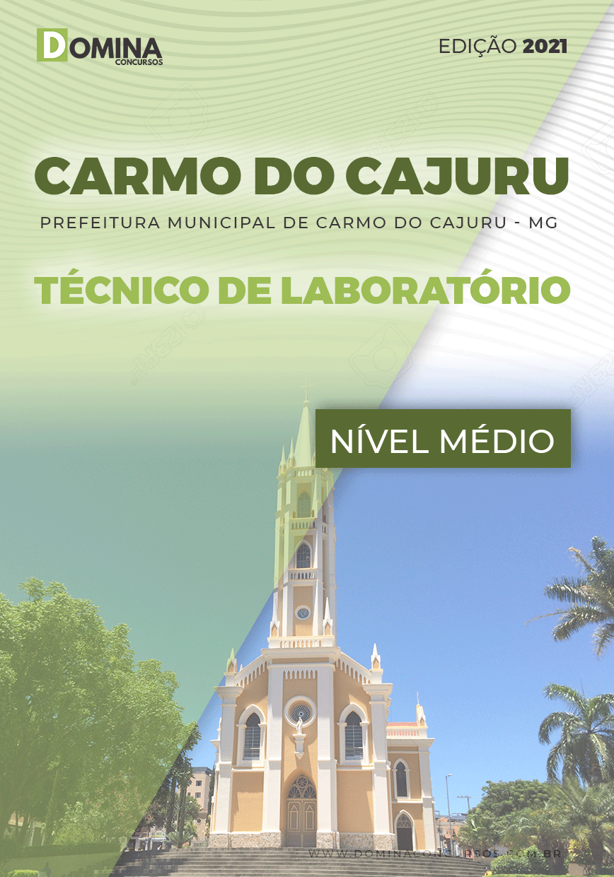 Apostila Pref Carmo Cajuru MG 2021 Técnico de Laboratório
