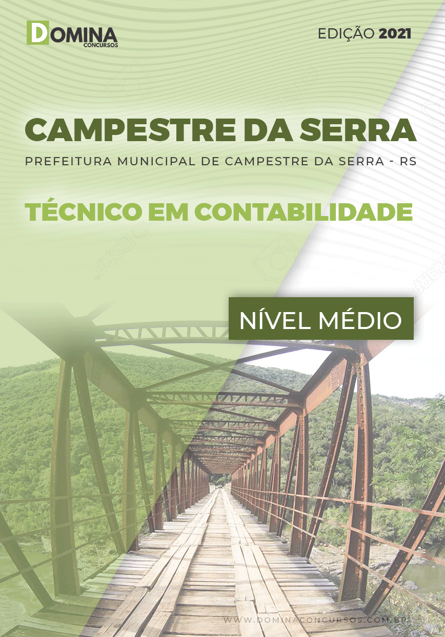 Apostila Pref Campestre Serra RS 2021 Técnico em Contabilidade