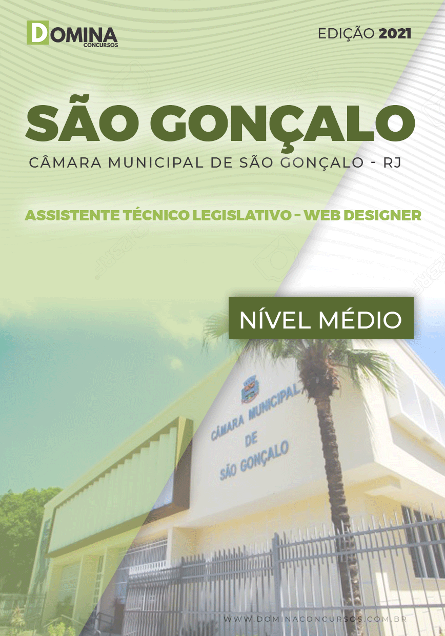 Apostila São Gonçalo RJ 2021 Assistente Legislativo Web Designer