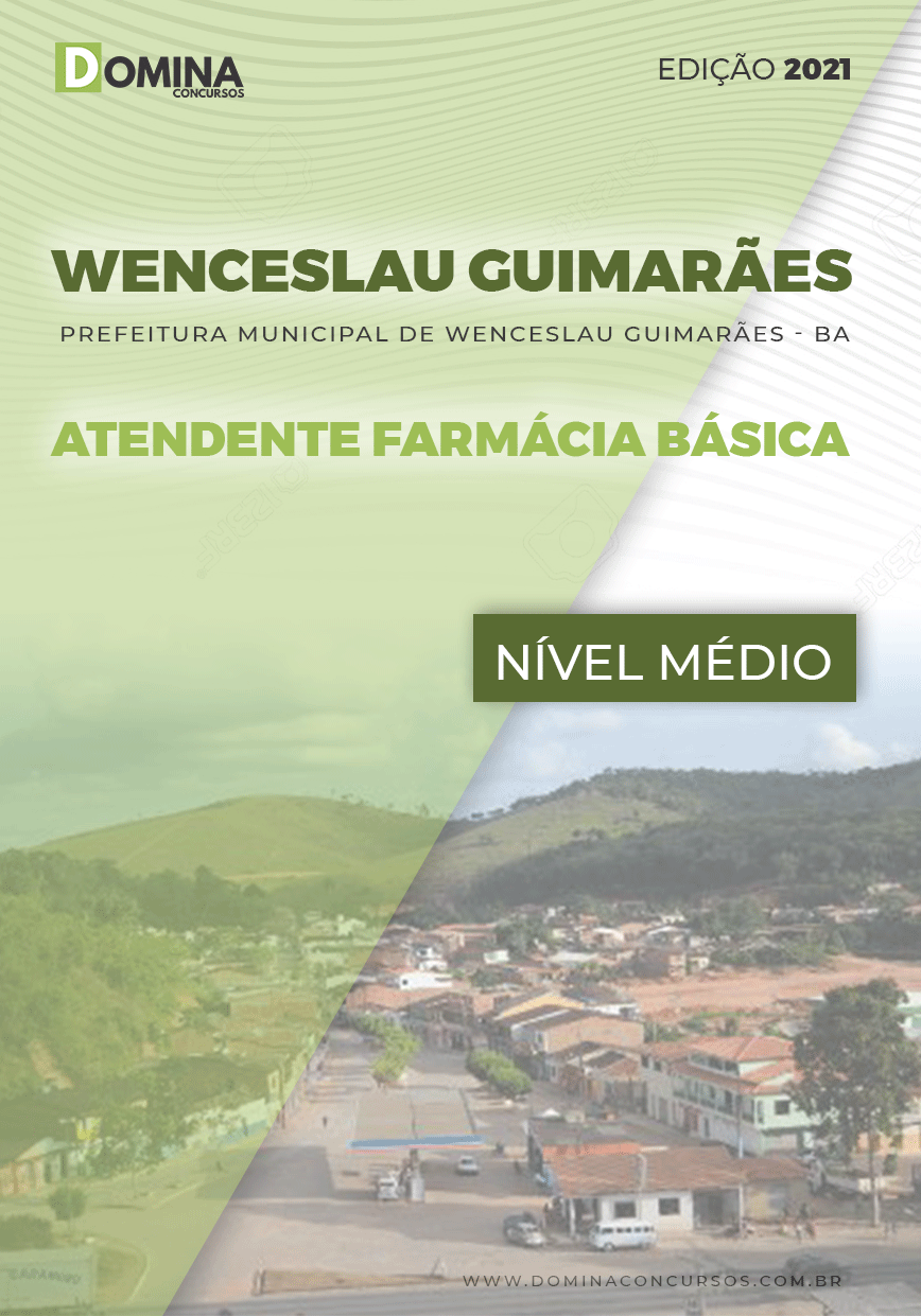 Apostila Pref Wenceslau Guimarães BA 2021 Atendente Farmácia