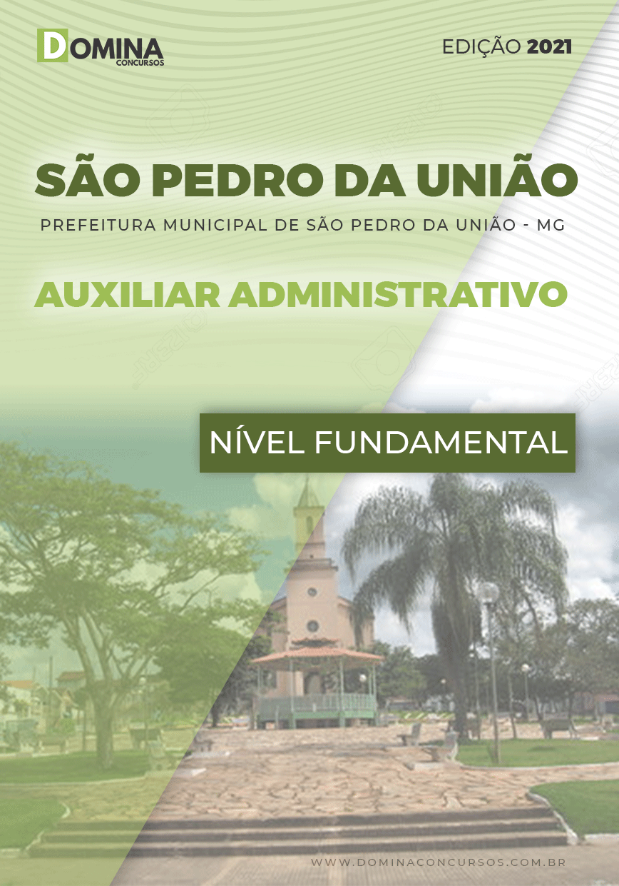 Apostila Pref São Pedro União MG 2021 Auxiliar Administrativo