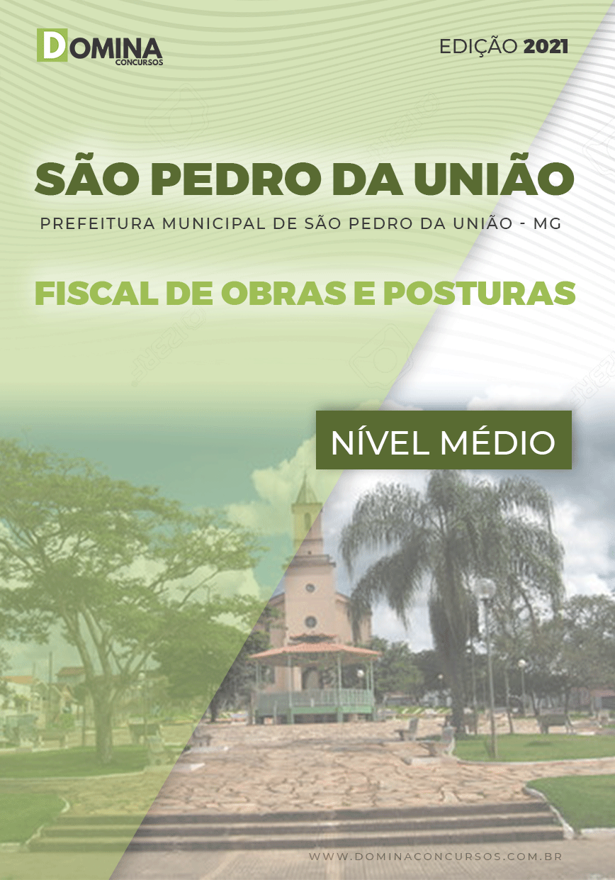 Apostila Pref São Pedro União MG 2021 Fiscal de Obras e Posturas