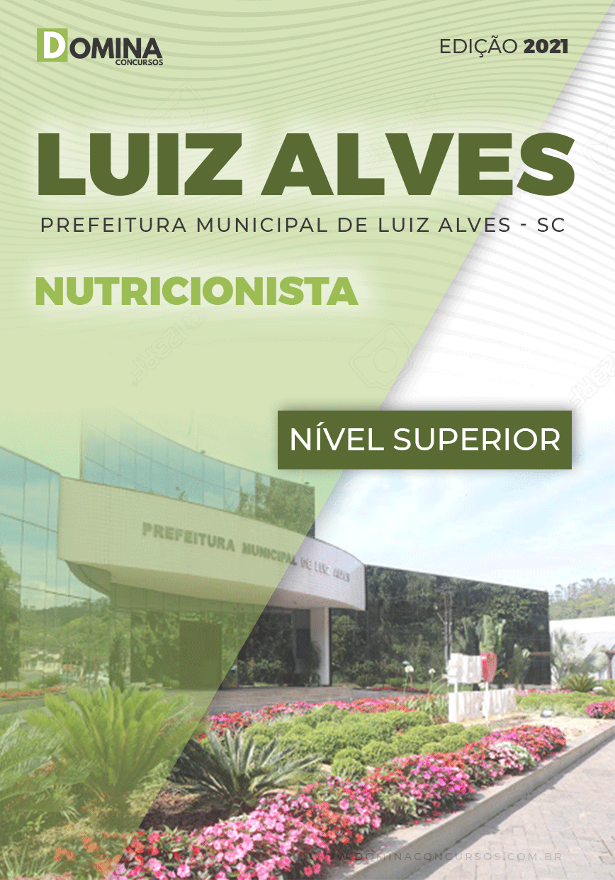Apostila Seletivo Pref Luiz Alves SC 2021 Nutricionista