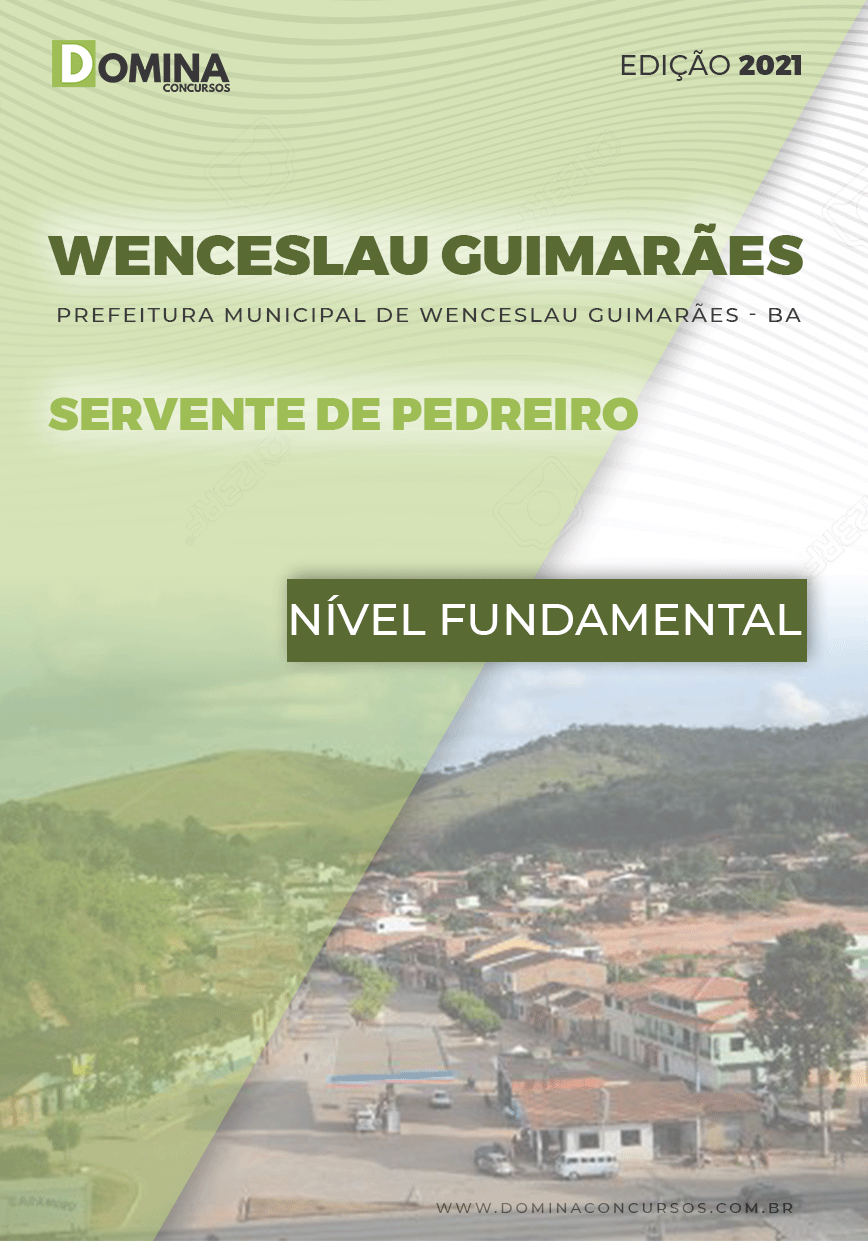 Apostila Pref Wenceslau Guimarães BA 2021 Servente de Pedreiro