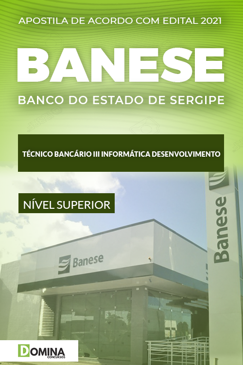 Apostila Concurso Banese 2021 Técnico Bancário III Informática