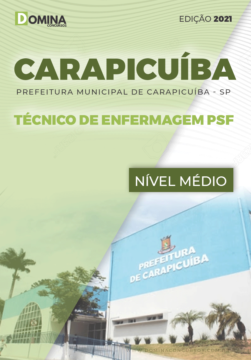 Apostila Pref Carapicuíba SP 2021 Técnico de Enfermagem PSF