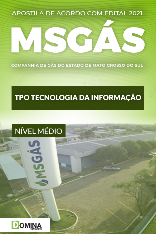 Apostila Concurso MSGás 2021 TPO Tecnologia da Informação