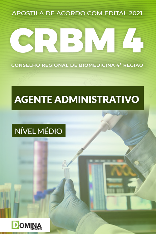 Apostila Concurso CRBM 4 2021 Agente Administrativo