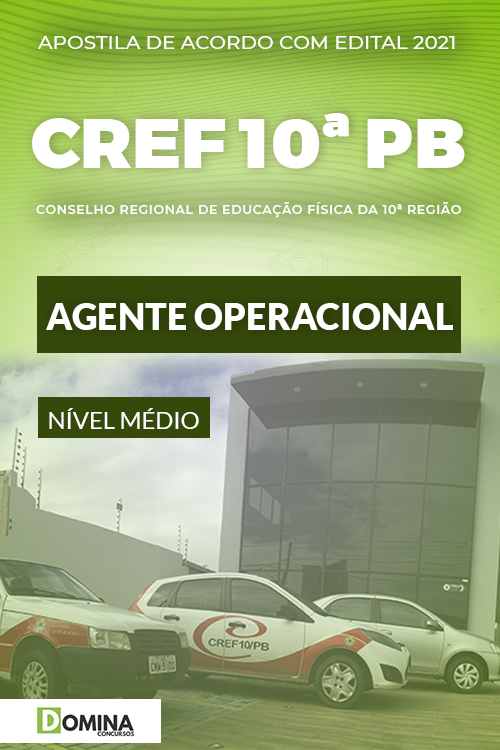 Apostila Concurso CREF 10 PB 2021 Agente Operacional
