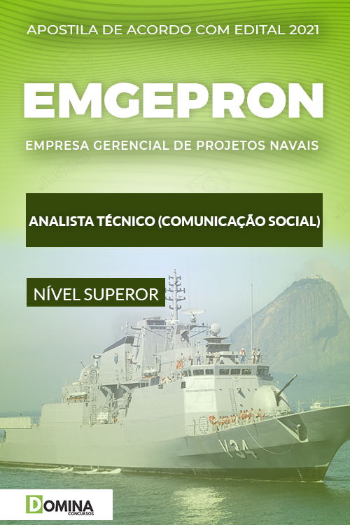 Apostila EMGEPRON 2021 Analista Técnico Comunicação Social