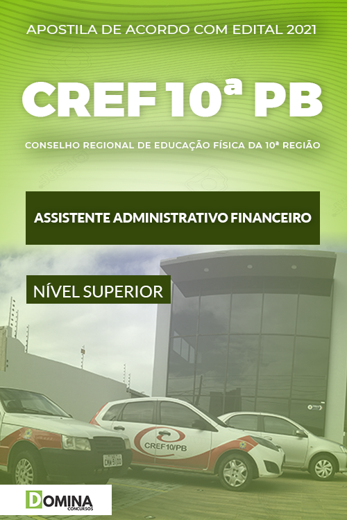 Apostila CREF 10 PB 2021 Assistente Administrativo Financeiro