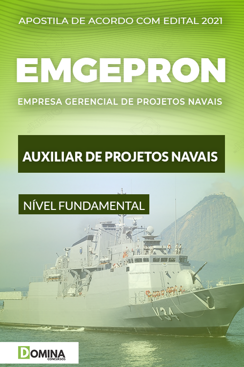 Apostila Concurso EMGEPRON 2021 Auxiliar de Projetos Navais