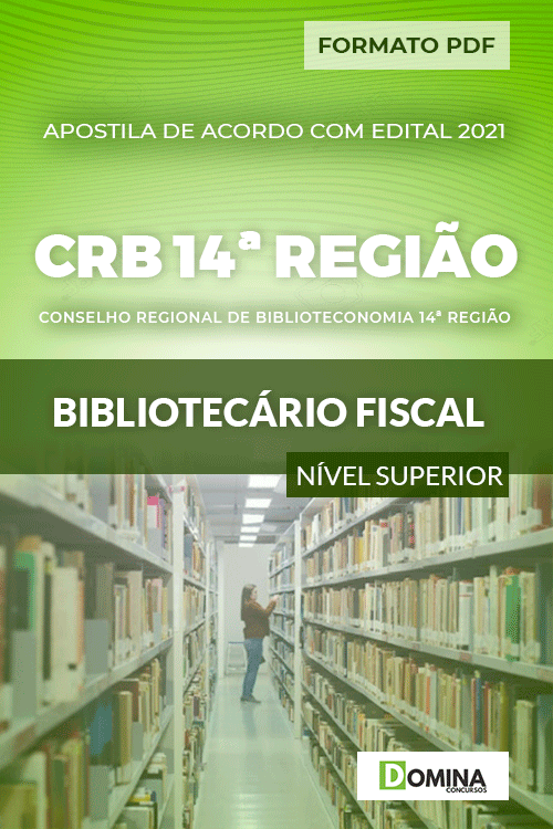 Apostila Concurso CRB 14ª Região SC 2021 Bibliotecário Fiscal