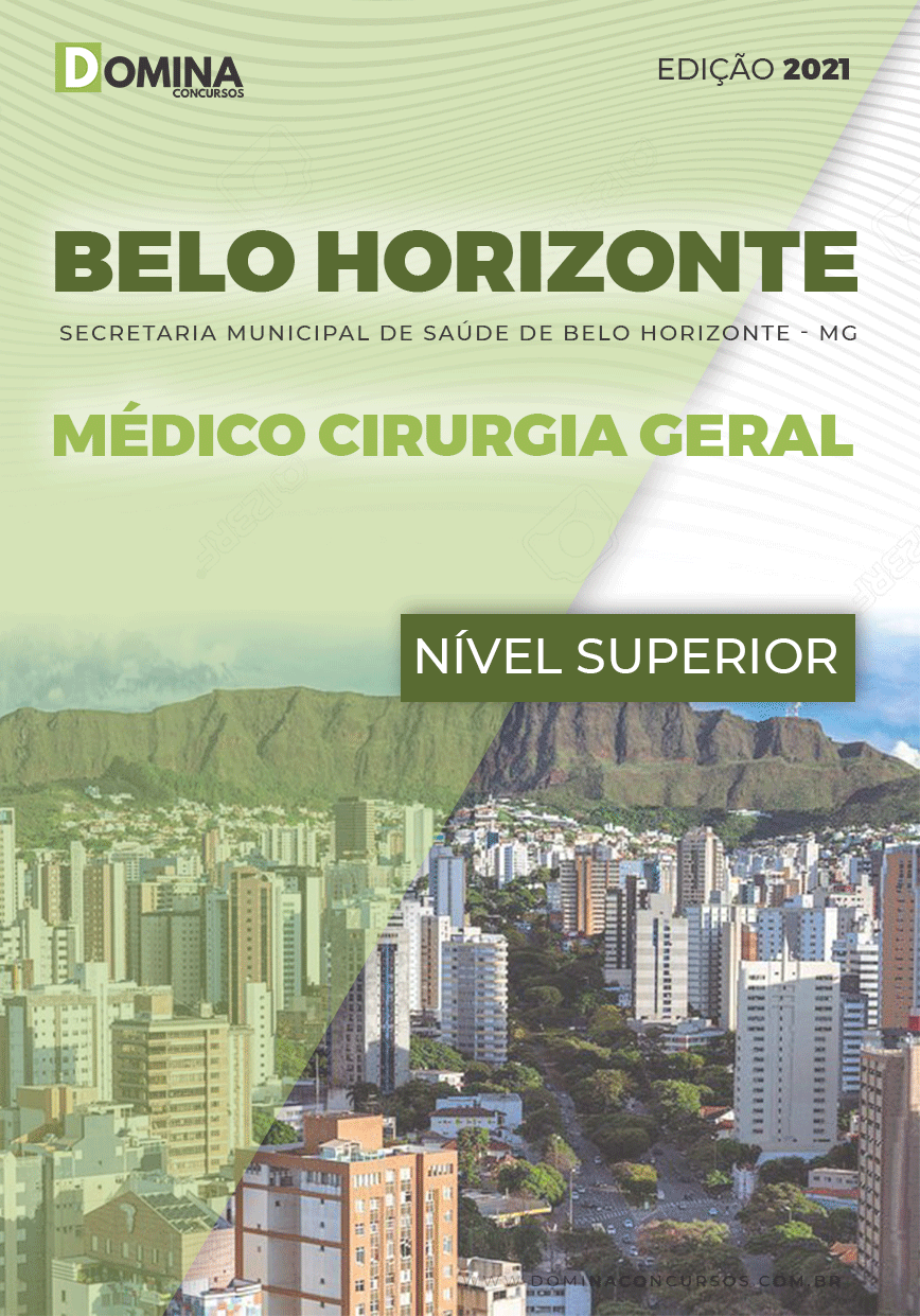 Apostila SMS Belo Horizonte MG 2021 Médico Cirurgia Geral