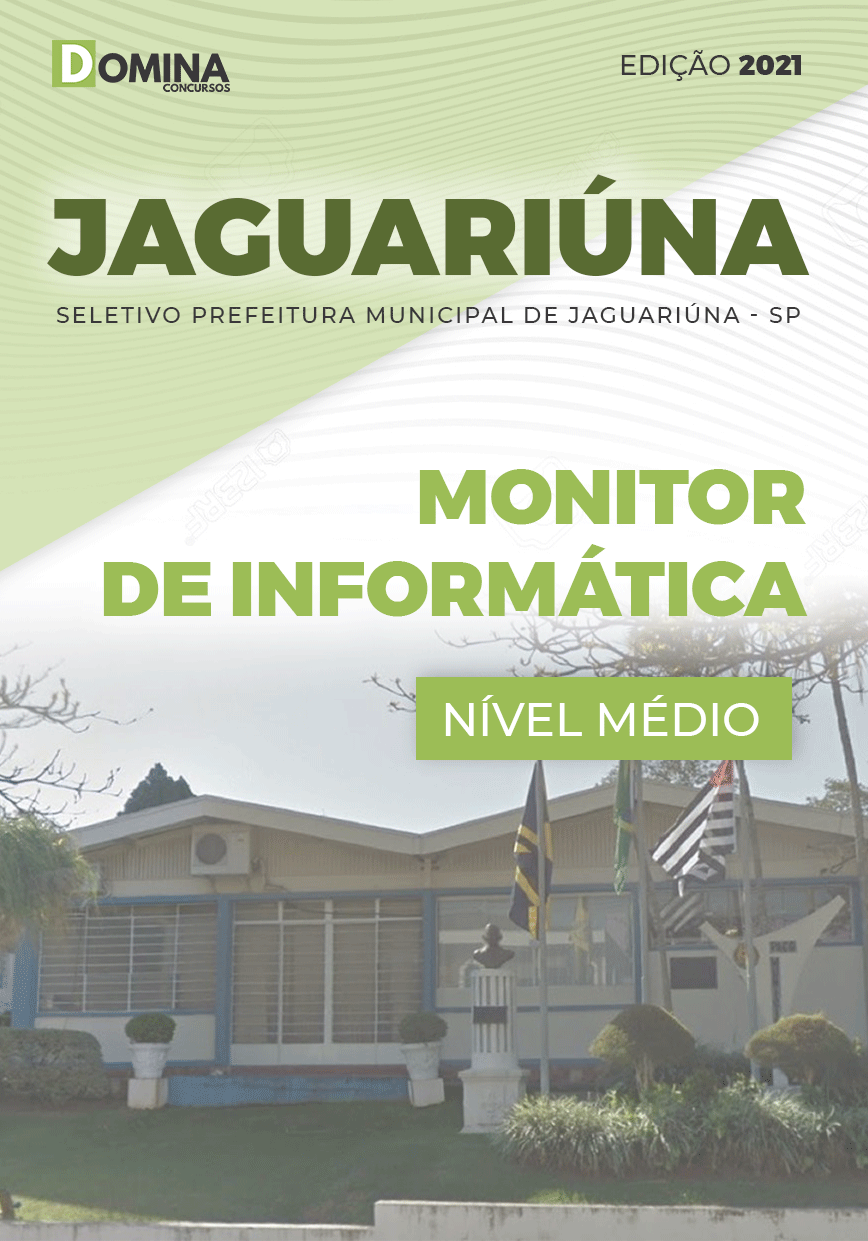 Apostila Pref Jaguariúna SP 2021 Monitor de Informática