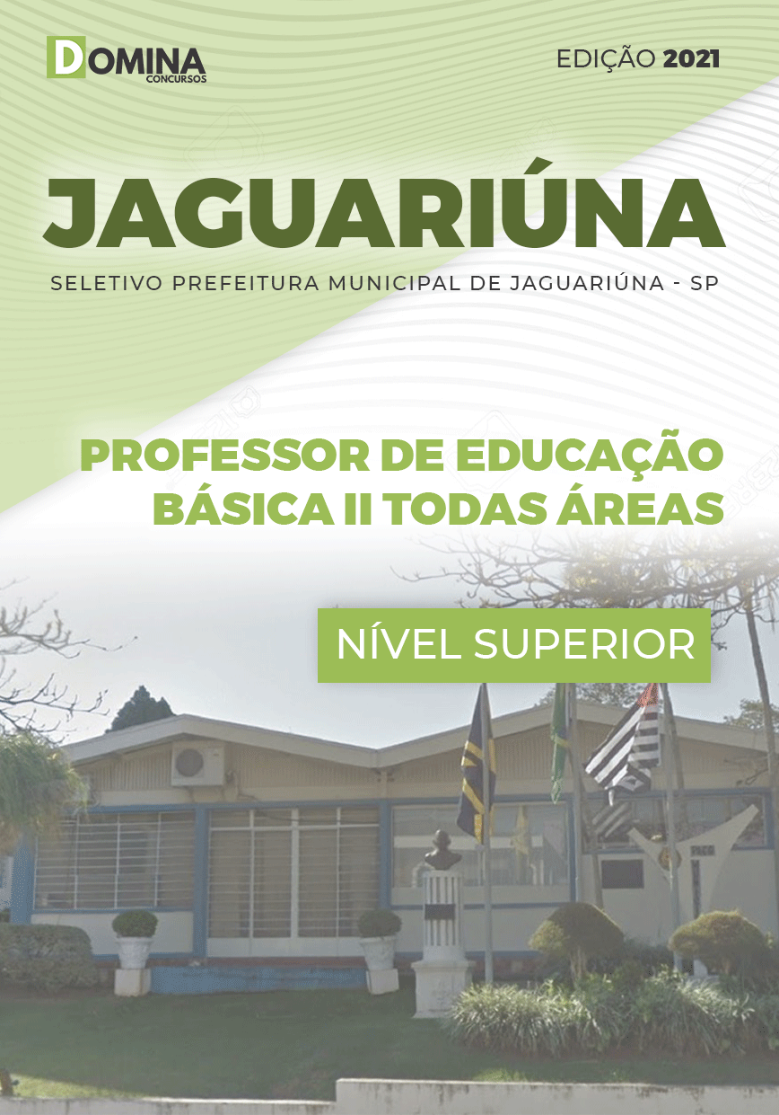Apostila Pref Jaguariúna SP 2021 Prof ED Básica II Todas Áreas