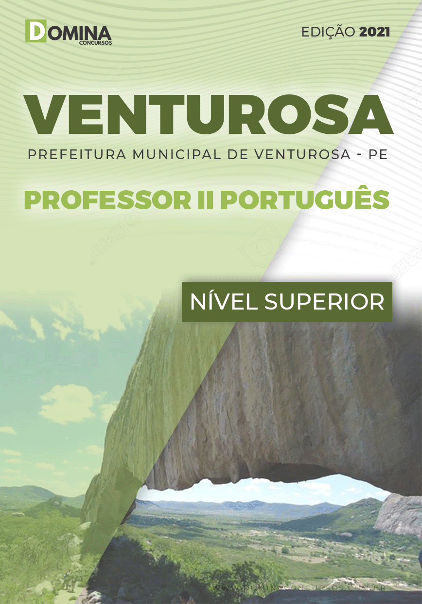 Apostila Pref Venturosa PE 2021 Professor II Português