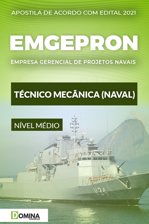 Apostila Concurso EMGEPRON 2021 Técnico Mecânica Naval