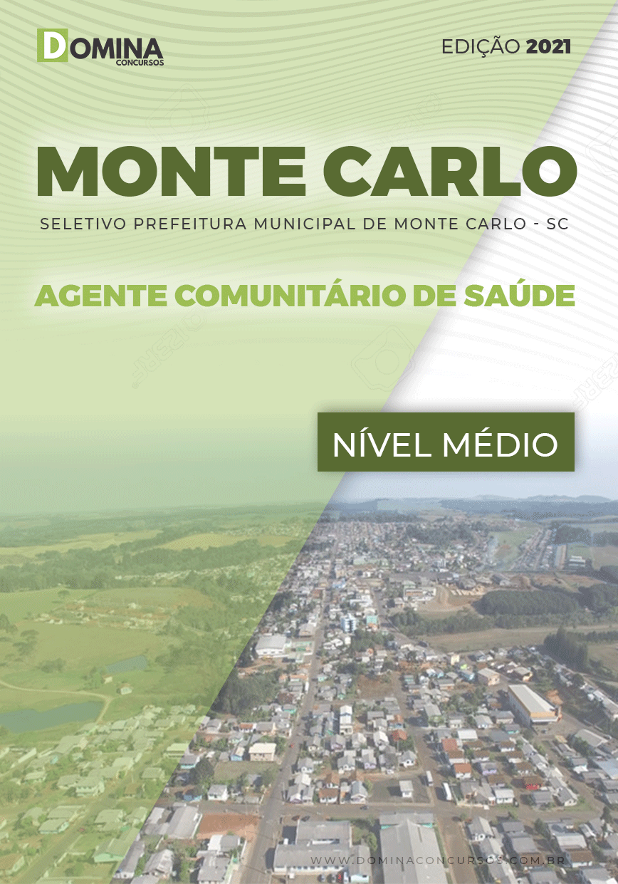 Apostila Pref Monte Carlo SC 2021 Agente Comunitário de Saúde