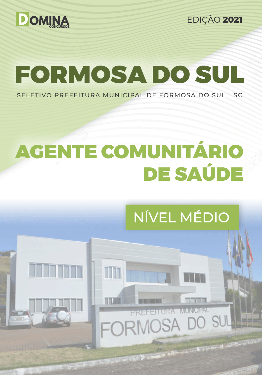 Apostila Formosa do Sul SC 2021 Agente Comunitário Saúde