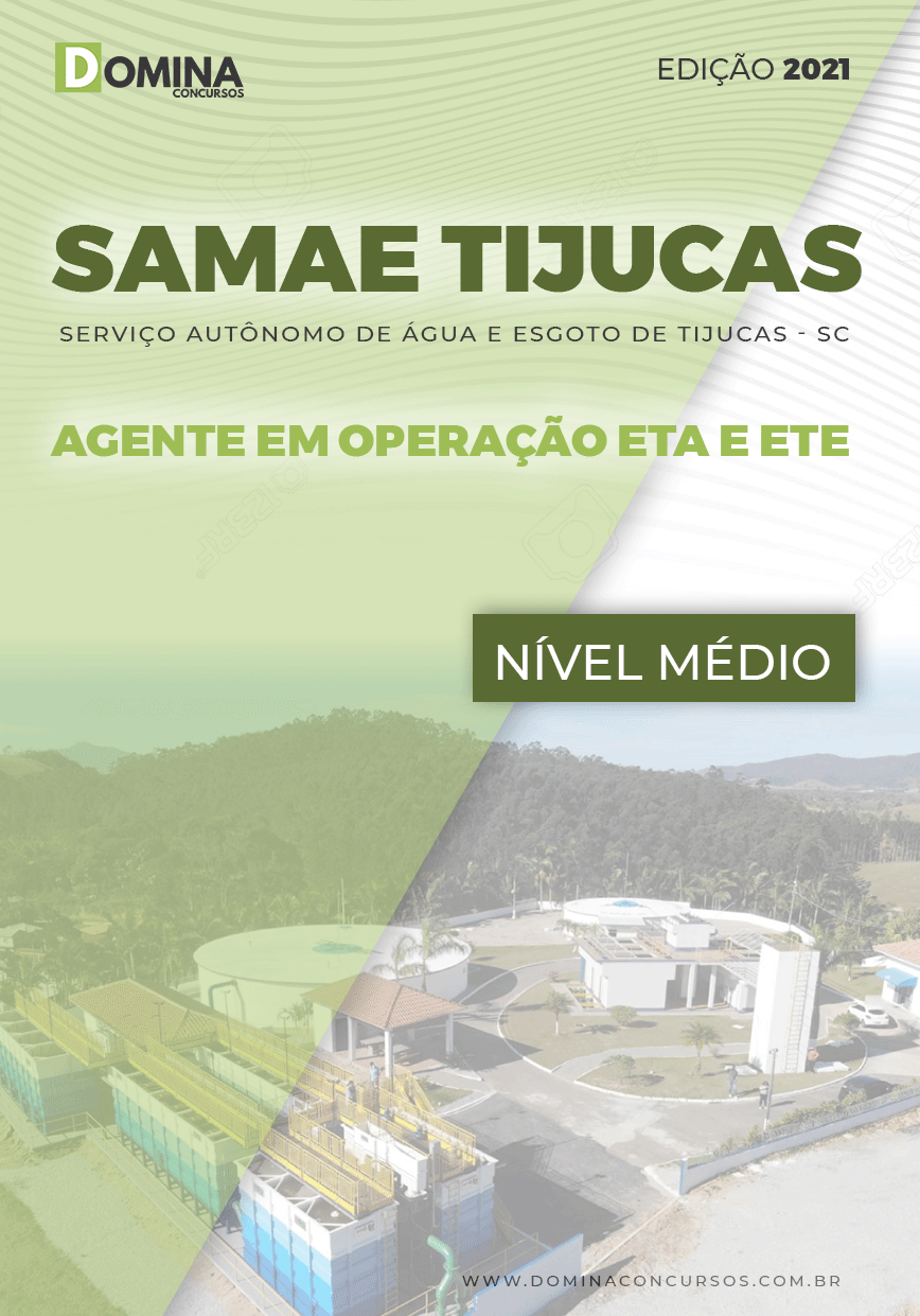 Apostila Samae Tijucas SC 2021 Agente de Operação ETA ETE