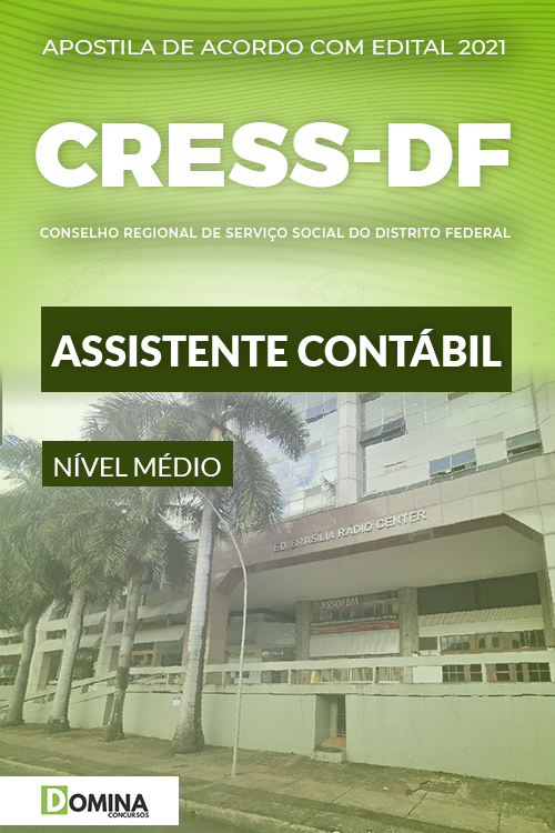 Apostila Concurso CRESS DF 2021 Assistente Contábil